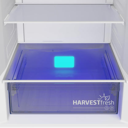 Beko RCNE366E70ZXBRN bPRO700 freistehende Kühl-/Gefrierkombination, großer Kühlschrank, 323 l Gesamtrauminhalt, HarvestFresh, NoFrost, leise, SmoothFit, 0°C-Zone, Dark Inox