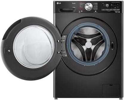 LG V7WD107H2E, Klasse E, Frontlader-Waschtrockner 10,5 - 7 kg, 1400 U/min, AI Direct Drive, Wi-Fi, Tiefenreinigung mit Dampf, TurboWash, Größere Kapazität, 62 x 60 x 85 cm ꟷ Weiß