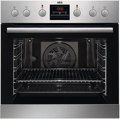 AEG EPS33102ZM Einbauherd/Pyrolyse – Selbstreinigung/Grillfunktion/Display mit Uhr/Kindersicherung/A+ / Edelstahl mit Antifingerprint