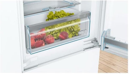 Bosch KGN36NWEA Serie 2 Kühl-Gefrier-Kombination, 186 x 60 cm, 215 L Kühlen & 87 L Gefrieren, NoFrost nie wieder abtauen, LED-Beleuchtung gleichmäßige Ausleuchtung
