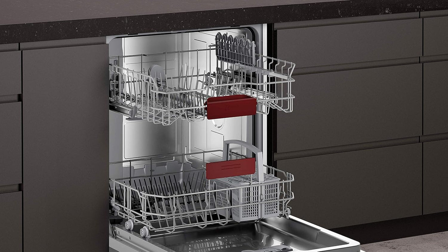 NEFF S155HTX15E N 50 Vollintegrierter Geschirrspüler, 12 Maßgedecke, Edelstahl, 81,5 cm Höhe
