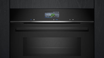 Siemens HB578GBS3, iQ500, Einbau-Backofen 60 x 60 cm, activeClean Pyrolyse Selbstreinung, TFT-Display, 3D Heißluft, Schnellaufheizung, cookControl40 Automatikprogramme, softMove, Edelstahl