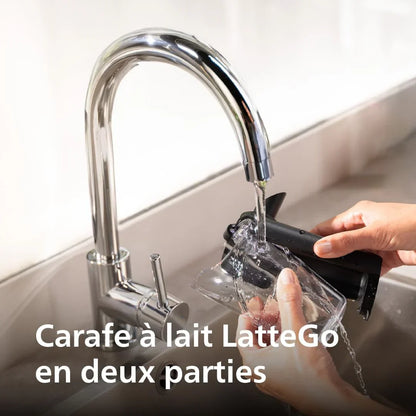 Philips Série 5400 Machine Expresso - Café à Grain - LatteGo Mousseur à Lait, 12 Spécialités de Café, Affichage Intuitif, 4 Profils Utilisateur, Noir (EP5441/50)