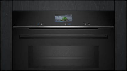 Siemens HB572ABS3, iQ300, Einbau-Backofen 60 x 60 cm, Air Fry, activeClean Pyrolyse Selbstreinung, LED-Touchbedienung, 3D Heißluft, Schnellaufheizung, cookControl10 Automatikprogramme, Edelstahl