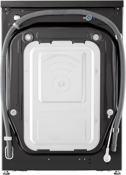 LG V7WD107H2E, Klasse E, Frontlader-Waschtrockner 10,5 - 7 kg, 1400 U/min, AI Direct Drive, Wi-Fi, Tiefenreinigung mit Dampf, TurboWash, Größere Kapazität, 62 x 60 x 85 cm ꟷ Weiß