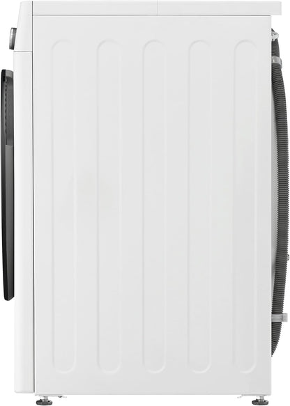 LG W4WR7096YB, Klasse D, Frontlader-Waschtrockner 9 - 6 kg, 62 x 60 x 85 cm, Wi-Fi, AI Direct Drive, Tiefenreinigung mit Dampf, TurboWash 360, Große Kapazität, Außentür aus gehärtetem Glas, Weiß