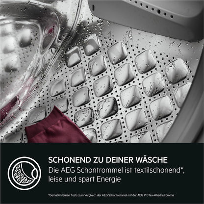 AEG L7WBA60680 Waschtrockner / DualSense - schonende Pflege / 8 kg Waschen / 5 kg Trocknen / D / energiesparend / Mengenautomatik / Nachlegefunktion / ProSteam - Auffrischfunktion / 1600 U/min Weiß