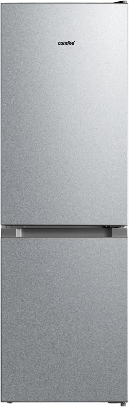 Comfee' RCB169DK3 Kühlschrank mit Gefrierfach 150cm Höhe/Kühl-/Gefrierkombination/Low Frost/174L/leise Kühlgefrierkombi 38dB/Einstellbare Kühlschranktemperatur/LED-Licht/156 kWh/Jahr/Schwarz
