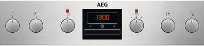 AEG EPS33102ZM Einbauherd/Pyrolyse – Selbstreinigung/Grillfunktion/Display mit Uhr/Kindersicherung/A+ / Edelstahl mit Antifingerprint