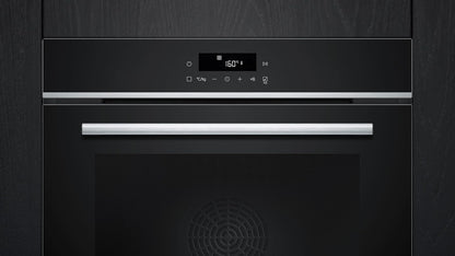 Siemens HB578GBS3, iQ500, Einbau-Backofen 60 x 60 cm, activeClean Pyrolyse Selbstreinung, TFT-Display, 3D Heißluft, Schnellaufheizung, cookControl40 Automatikprogramme, softMove, Edelstahl