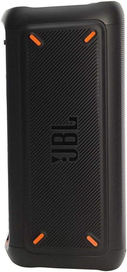 JBL PartyBox 710 - Schwarz – Trag - und rollbarer Bluetooth Party-Lautsprecher mit Lichteffekten – Spritzwassergeschützte, mobile Musikbox