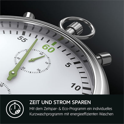 AEG L6FBA51480 Waschmaschine / 8,0 kg / Leise / Mengenautomatik / Nachlegefunktion / Kindersicherung / Schontrommel / Wasserstopp / 1400 U/min