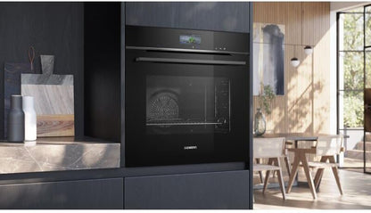 Siemens HB578GBS3, iQ500, Einbau-Backofen 60 x 60 cm, activeClean Pyrolyse Selbstreinung, TFT-Display, 3D Heißluft, Schnellaufheizung, cookControl40 Automatikprogramme, softMove, Edelstahl