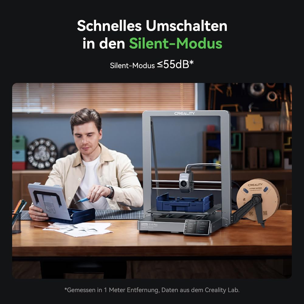 Creality K2 Plus Combo 3D-Drucker, 16-Farben Multimaterial-Druck, 350³mm XXL-Bauraum, Servo-Direktantrieb, Dual-KI-Kameras, Ultra-Leise