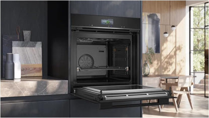 Siemens HB578GBS3, iQ500, Einbau-Backofen 60 x 60 cm, activeClean Pyrolyse Selbstreinung, TFT-Display, 3D Heißluft, Schnellaufheizung, cookControl40 Automatikprogramme, softMove, Edelstahl