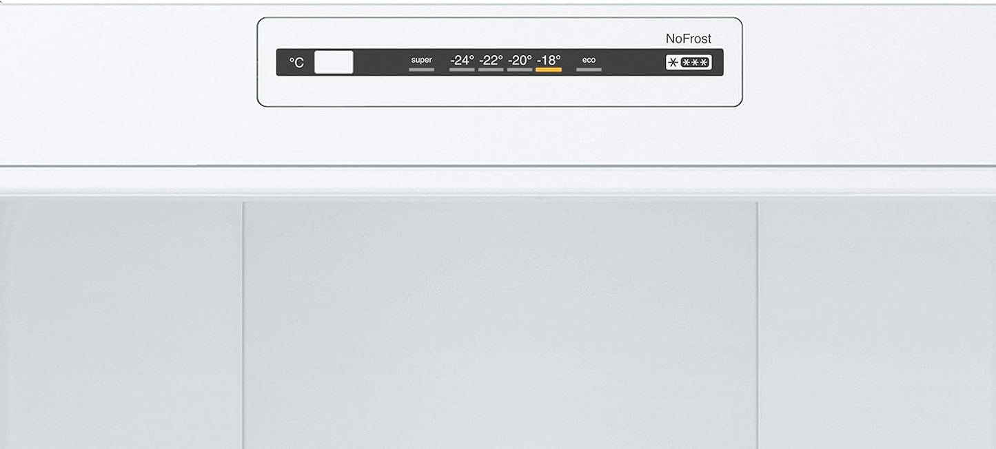 Bosch KGN36NWEA Serie 2 Kühl-Gefrier-Kombination, 186 x 60 cm, 215 L Kühlen & 87 L Gefrieren, NoFrost nie wieder abtauen, LED-Beleuchtung gleichmäßige Ausleuchtung