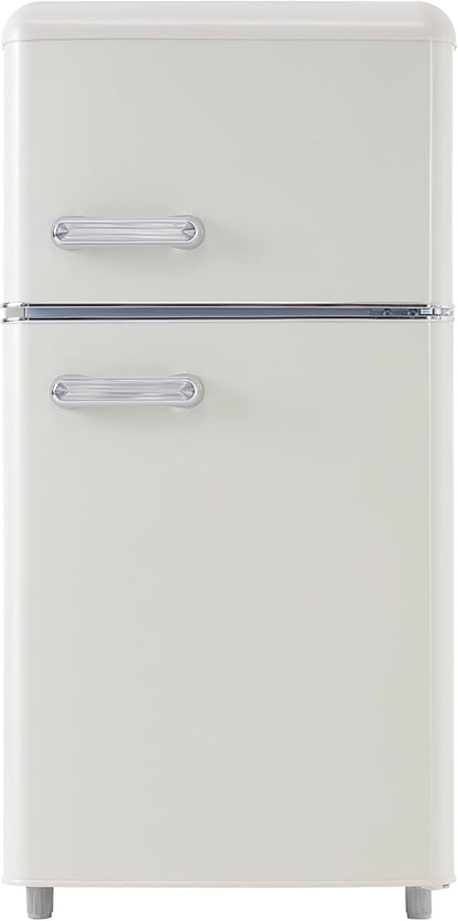 Merax Kühlschrank mit Gefrierfach, Kühl-Gefrierkombination, klein Kühlschrank mit 51L und Gefrierschrank 21L, Leise, LED, Glasablagen, Gemüsefach, Türablagen, für Küche, Wohnzimmer, Büro, Schwarz
