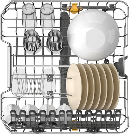 Bauknecht BCIO 3T341 PLET Vollintegrierbarer Geschirrspüler 60 cm /Edelstahl/14 Maßgedecke/10 Standardprogramme und 1 Sensorprogramm/PowerClean/ActiveDry/Besteckschublade/Vollwasserschutz