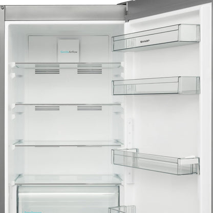 Sharp SJ-BA20DHXIC-EU Kühlschrank Kühl-Gefrierkombination NoFrost Inox Look