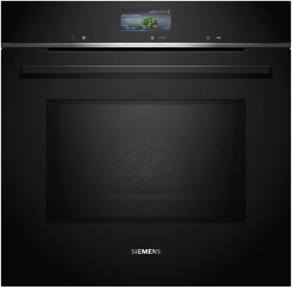 Siemens HB578GBS3, iQ500, Einbau-Backofen 60 x 60 cm, activeClean Pyrolyse Selbstreinung, TFT-Display, 3D Heißluft, Schnellaufheizung, cookControl40 Automatikprogramme, softMove, Edelstahl