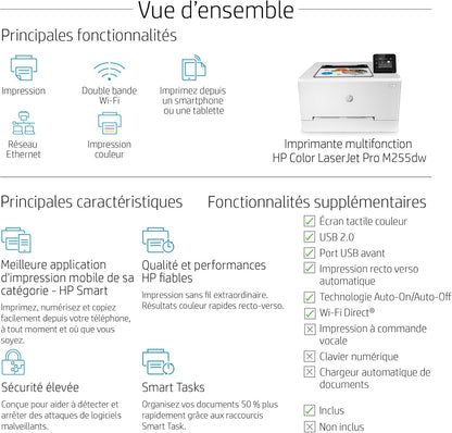 HP Color LaserJet Pro MFP 3302fdwg Multifunktions-Farblaserdrucker, Fax, Automatischer beidseitiger Druck, Touchscreen, Wi-Fi, Ethernet, USB, HP Wolf Pro Security