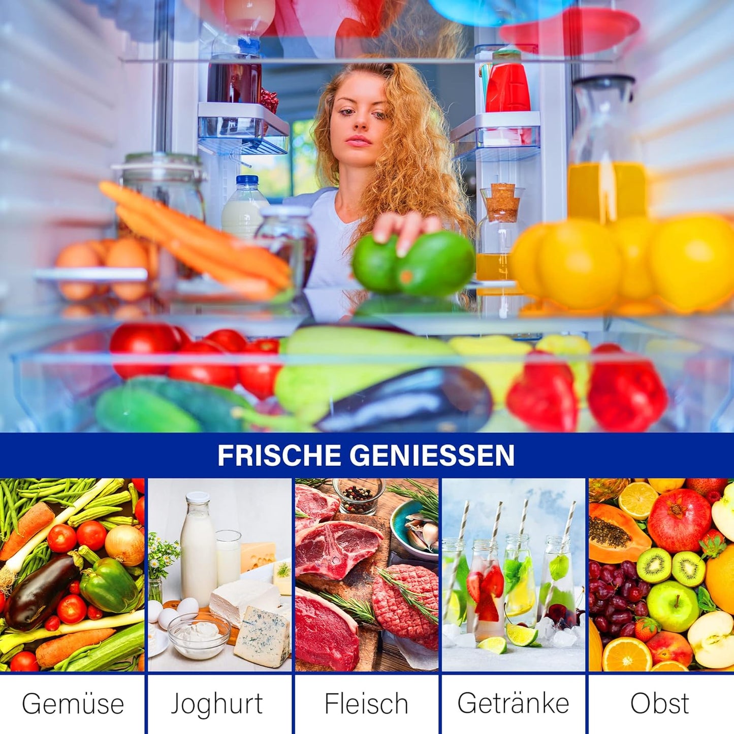 Bomann® freistehender Vollraumkühlschrank | Standkühlschrank groß 242 Liter | inkl. LED-Beleuchtung | ideal für Getränke und Lebensmittel | Türanschlag wechselbar | VS 7316.1 weiß