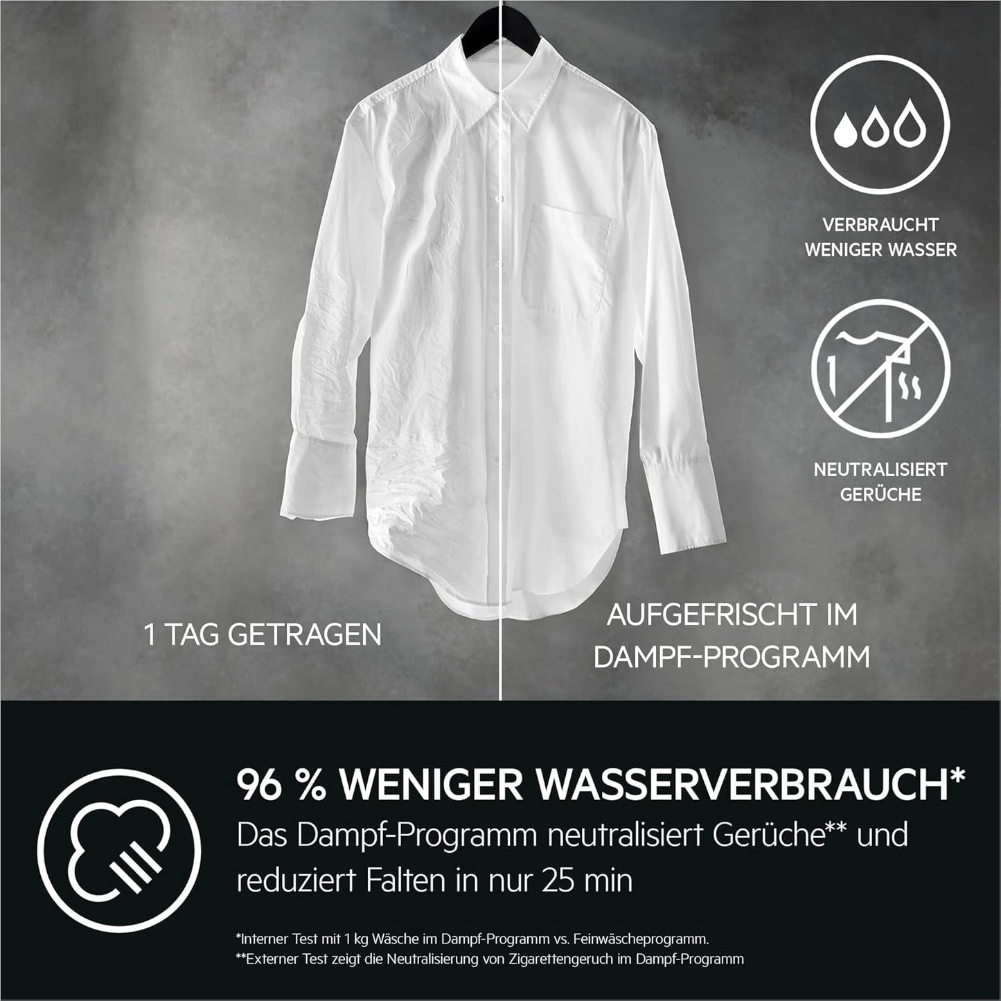 AEG L6FBG51470 Waschmaschine / Serie 6000 mit ProSense / Testsieger der Stiftung Warentest / 7,0 kg / Leise / Mengenautomatik / Nachlegefunktion / Kindersicherung / Wasserstopp / 1400 U/min