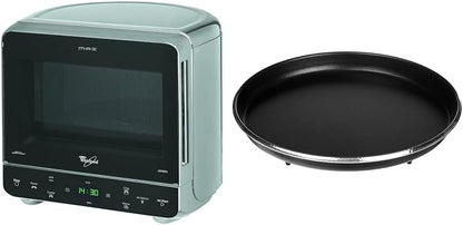 Whirlpool MAX 38 SL Kombination Grill und Mikrowelle / 700 W / 13 L Garraum / Crisp Funktion / Super-Kompakt Design besonders platzsparend in Ecken / Grill / Schnellauftau-Funktion, Silber