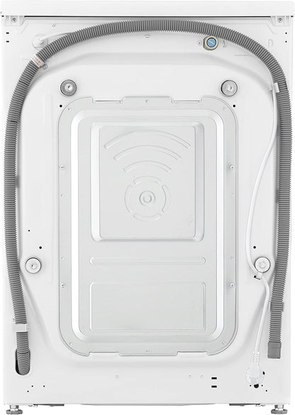 LG V7WD107H2E, Klasse E, Frontlader-Waschtrockner 10,5 - 7 kg, 1400 U/min, AI Direct Drive, Wi-Fi, Tiefenreinigung mit Dampf, TurboWash, Größere Kapazität, 62 x 60 x 85 cm ꟷ Weiß