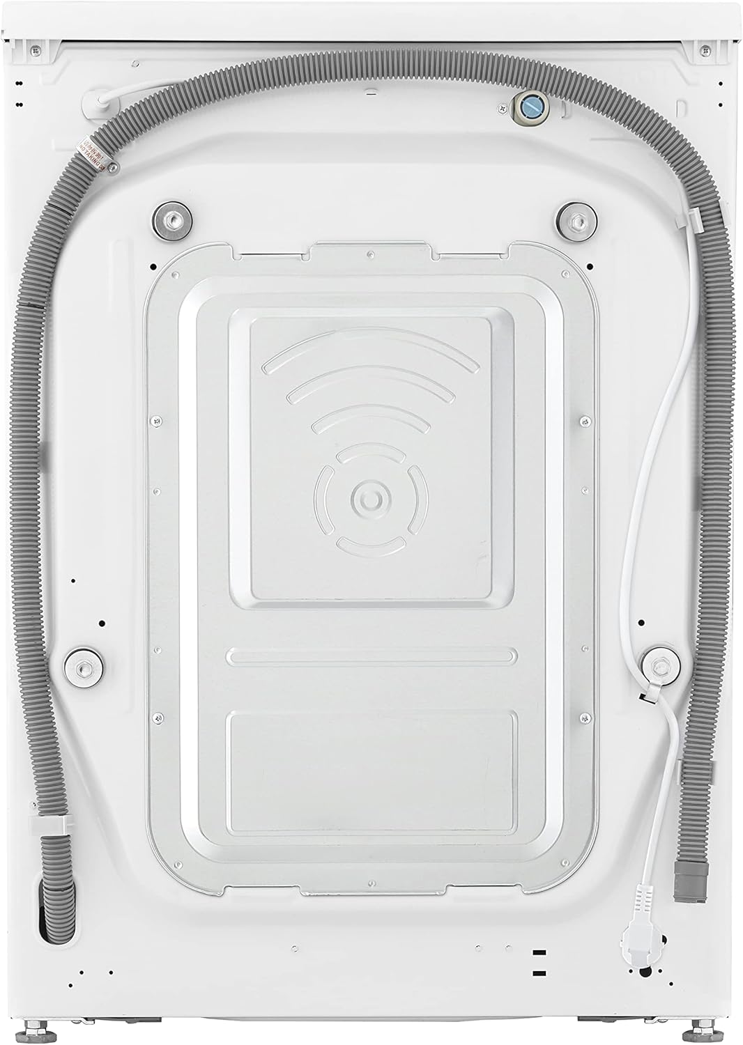 LG W4WR7096YB, Klasse D, Frontlader-Waschtrockner 9 - 6 kg, 62 x 60 x 85 cm, Wi-Fi, AI Direct Drive, Tiefenreinigung mit Dampf, TurboWash 360, Große Kapazität, Außentür aus gehärtetem Glas, Weiß