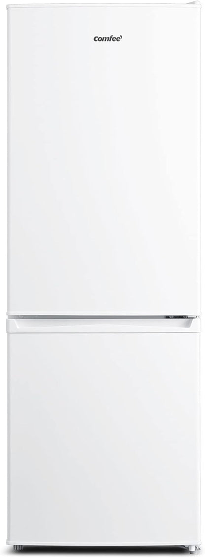 Comfee' RCB169DK3 Kühlschrank mit Gefrierfach 150cm Höhe/Kühl-/Gefrierkombination/Low Frost/174L/leise Kühlgefrierkombi 38dB/Einstellbare Kühlschranktemperatur/LED-Licht/156 kWh/Jahr/Schwarz