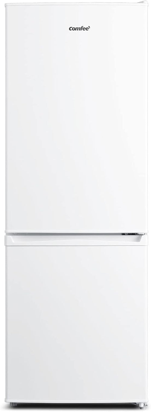 Comfee' RCB169DK3 Kühlschrank mit Gefrierfach 150cm Höhe/Kühl-/Gefrierkombination/Low Frost/174L/leise Kühlgefrierkombi 38dB/Einstellbare Kühlschranktemperatur/LED-Licht/156 kWh/Jahr/Schwarz