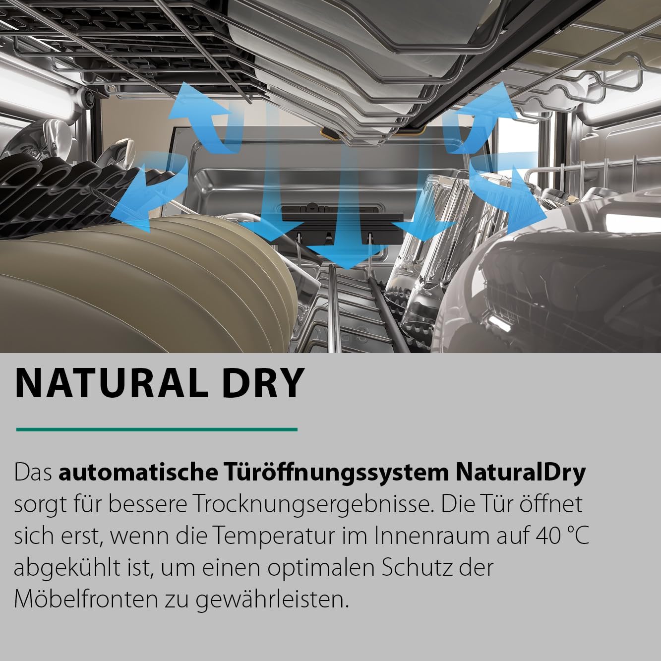 Bauknecht BCIO 3T341 PLET Vollintegrierbarer Geschirrspüler 60 cm /Edelstahl/14 Maßgedecke/10 Standardprogramme und 1 Sensorprogramm/PowerClean/ActiveDry/Besteckschublade/Vollwasserschutz