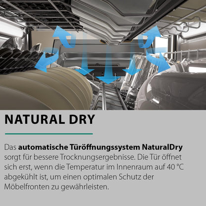 Bauknecht BCIO 3T341 PLET Vollintegrierbarer Geschirrspüler 60 cm /Edelstahl/14 Maßgedecke/10 Standardprogramme und 1 Sensorprogramm/PowerClean/ActiveDry/Besteckschublade/Vollwasserschutz