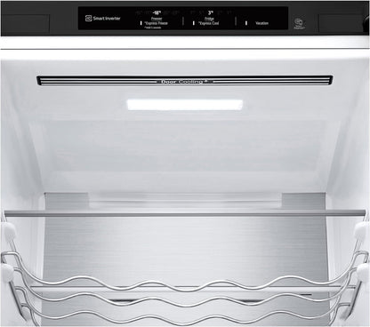 LG GBV22NCCEP Kühl-/Gefrierkombination – Smart Inverter Compressor, Total No Frost, Modern Flat Door Design, Matt Schwarz Metallic, Energieeffizienz A
