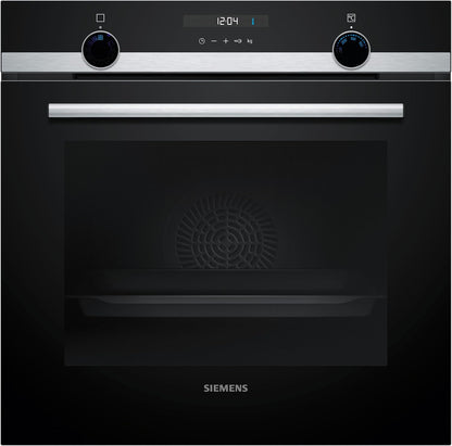 Siemens HB578GBS3, iQ500, Einbau-Backofen 60 x 60 cm, activeClean Pyrolyse Selbstreinung, TFT-Display, 3D Heißluft, Schnellaufheizung, cookControl40 Automatikprogramme, softMove, Edelstahl