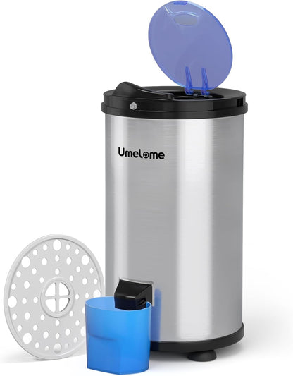 Wäscheschleuder 3200 U/min Umelome, 4KG, Energie-und Stromsparschleuder wäscheschleudern, Energieklasse A+++, Silber [Energieklasse A+++]
