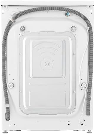 LG W4WR7096YB, Klasse D, Frontlader-Waschtrockner 9 - 6 kg, 62 x 60 x 85 cm, Wi-Fi, AI Direct Drive, Tiefenreinigung mit Dampf, TurboWash 360, Große Kapazität, Außentür aus gehärtetem Glas, Weiß