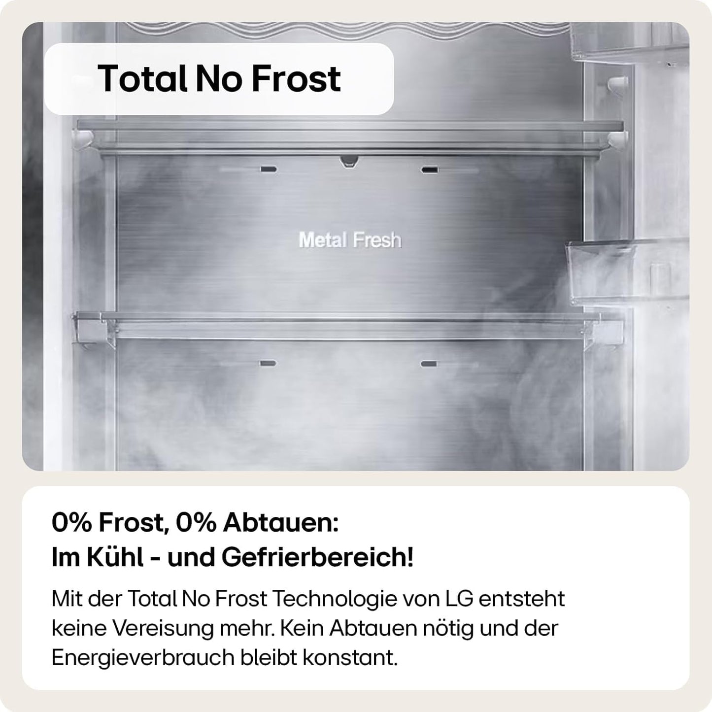 LG GLM71MCCSX, Klasse C, 386 L, Kühlgerät mit Touchdisplay, XXL-Stauraum, DoorCooling+, WiFi - Matte Black
