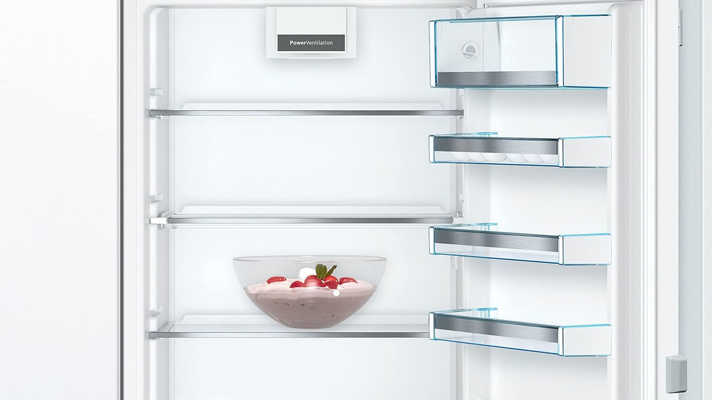 Bosch KGN36NWEA Serie 2 Kühl-Gefrier-Kombination, 186 x 60 cm, 215 L Kühlen & 87 L Gefrieren, NoFrost nie wieder abtauen, LED-Beleuchtung gleichmäßige Ausleuchtung
