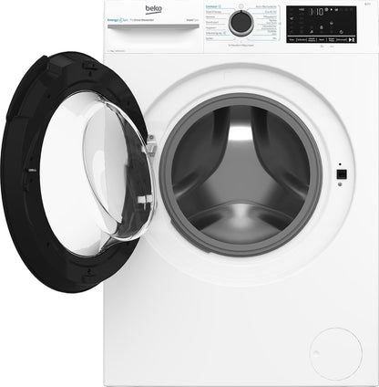 Beko B3WFU58415W1 b300 Waschmaschine, 8 kg, Waschvollautomat, Restzeitanzeige, Schleuderwahl, 1400 U/min, Dampffunktion, AddXtra-Nachlegefunktion, Bluetooth, Hygiene+ allergikergeeignet, Weiß