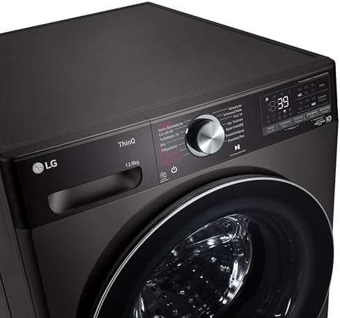 LG V7WD107H2E, Klasse E, Frontlader-Waschtrockner 10,5 - 7 kg, 1400 U/min, AI Direct Drive, Wi-Fi, Tiefenreinigung mit Dampf, TurboWash, Größere Kapazität, 62 x 60 x 85 cm ꟷ Weiß