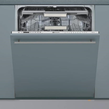Bauknecht BCIO 3T341 PLET Vollintegrierbarer Geschirrspüler 60 cm /Edelstahl/14 Maßgedecke/10 Standardprogramme und 1 Sensorprogramm/PowerClean/ActiveDry/Besteckschublade/Vollwasserschutz