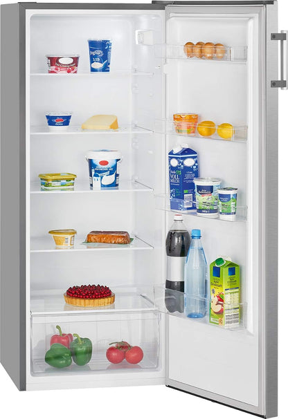 Bomann® freistehender Vollraumkühlschrank | Standkühlschrank groß 242 Liter | inkl. LED-Beleuchtung | ideal für Getränke und Lebensmittel | Türanschlag wechselbar | VS 7316.1 weiß