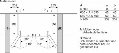 SIEMENS KF96NVPEA iQ300 Multi-Door-Kühlschrank, 183 x 91 cm, 405 L Kühlen & 200 L Gefrieren, hyperFresh längere Frische, noFrost nie wieder abtauen, superCooling schnellere Kühlung
