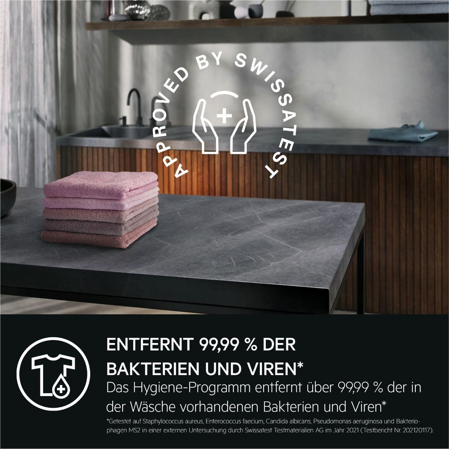 AEG L6FBG51470 Waschmaschine / Serie 6000 mit ProSense / Testsieger der Stiftung Warentest / 7,0 kg / Leise / Mengenautomatik / Nachlegefunktion / Kindersicherung / Wasserstopp / 1400 U/min
