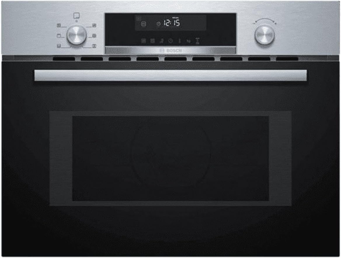 Bosch BFR634GS1 Serie 8 Einbau-Mikrowelle, Türanschlag Rechts, AutoPilot 7 Automatikprogramme, Reinigungsunterstützung, TFT-Touchdisplay, LED-Beleuchtung gleichmäßige Ausleuchtung, 38 x 60 cm, 900 W