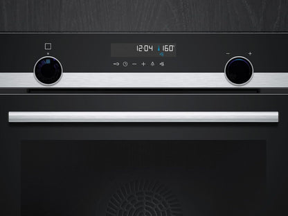 Siemens HB578GBS3, iQ500, Einbau-Backofen 60 x 60 cm, activeClean Pyrolyse Selbstreinung, TFT-Display, 3D Heißluft, Schnellaufheizung, cookControl40 Automatikprogramme, softMove, Edelstahl