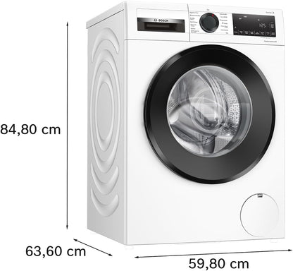 BOSCH WAN28127 Waschmaschine Serie 4, Frontlader mit 8kg Fassungsvermögen, 1400 UpM, Iron Assist, Active Water Plus, EcoSilence Drive, Speed Perfect, Weiß, 60cm