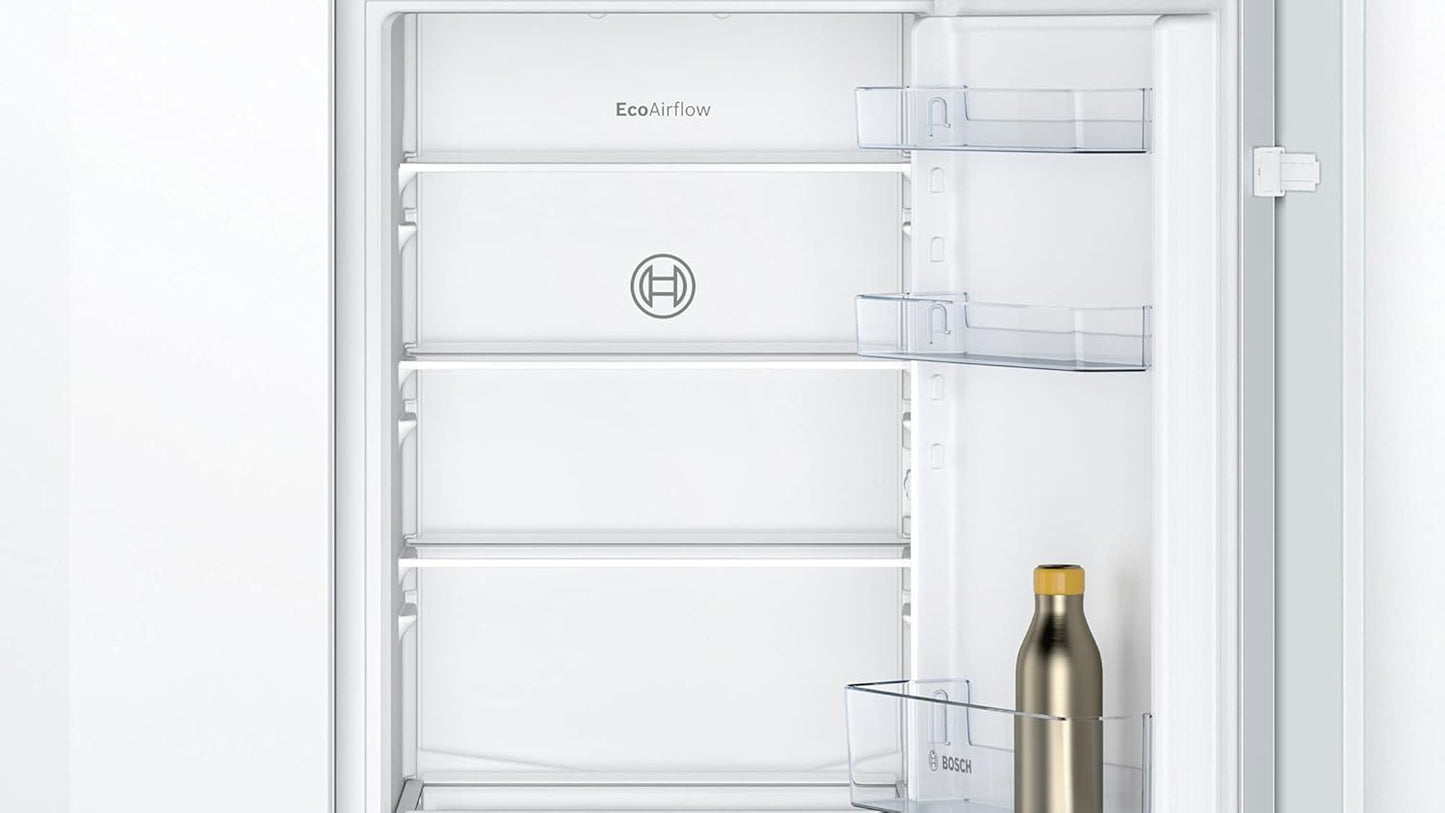 Bosch KGN36NWEA Serie 2 Kühl-Gefrier-Kombination, 186 x 60 cm, 215 L Kühlen & 87 L Gefrieren, NoFrost nie wieder abtauen, LED-Beleuchtung gleichmäßige Ausleuchtung